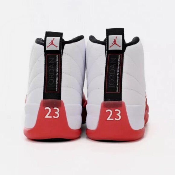 White Red Air Jordan 12 Basketball Mens Shoes - Picture 10 of 12